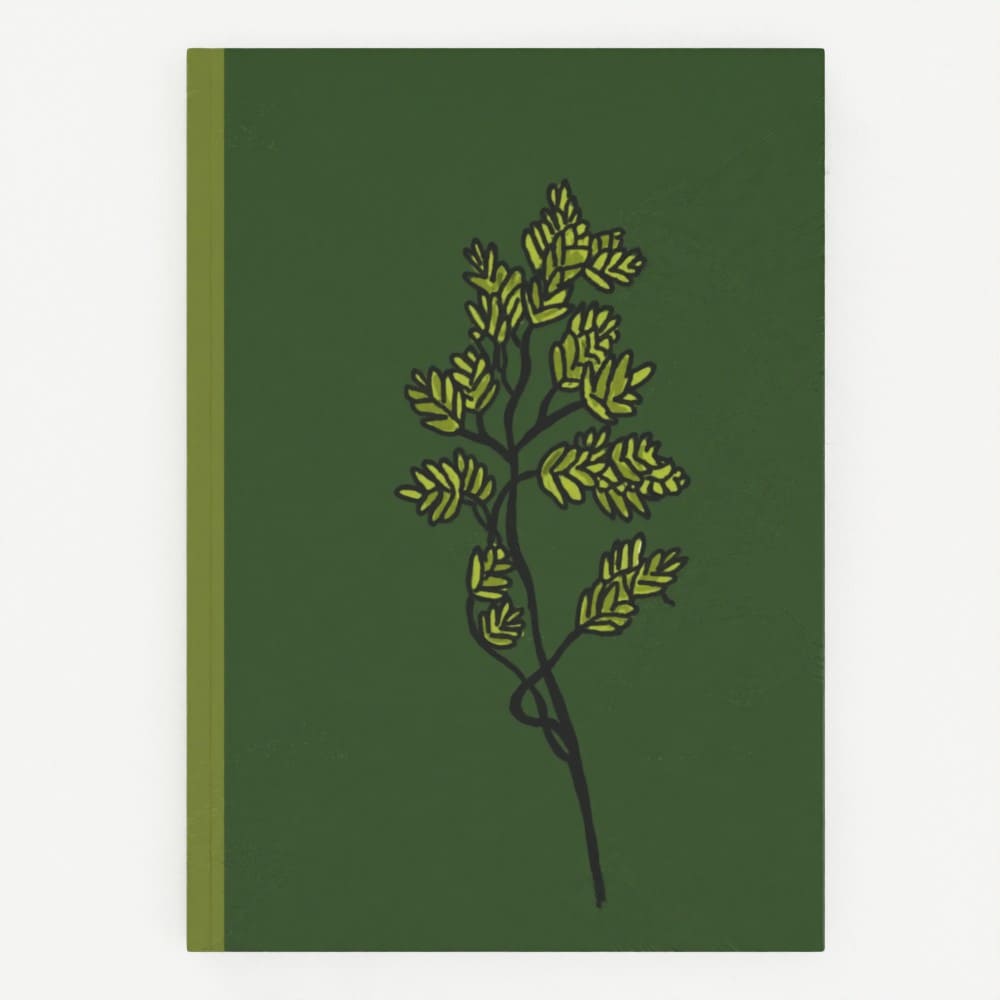 Carnet relié personnalisé et écoresponsable.