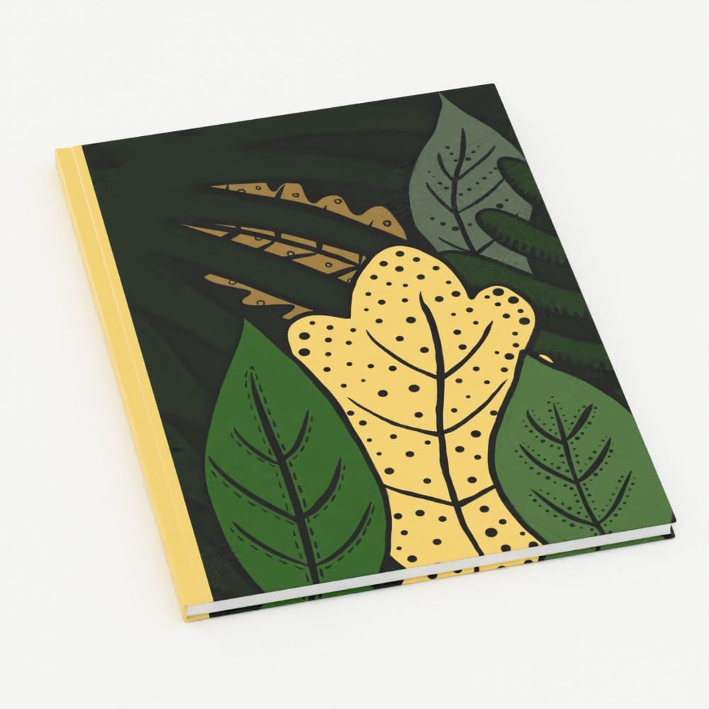 Carnet relié personnalisé et écoresponsable.