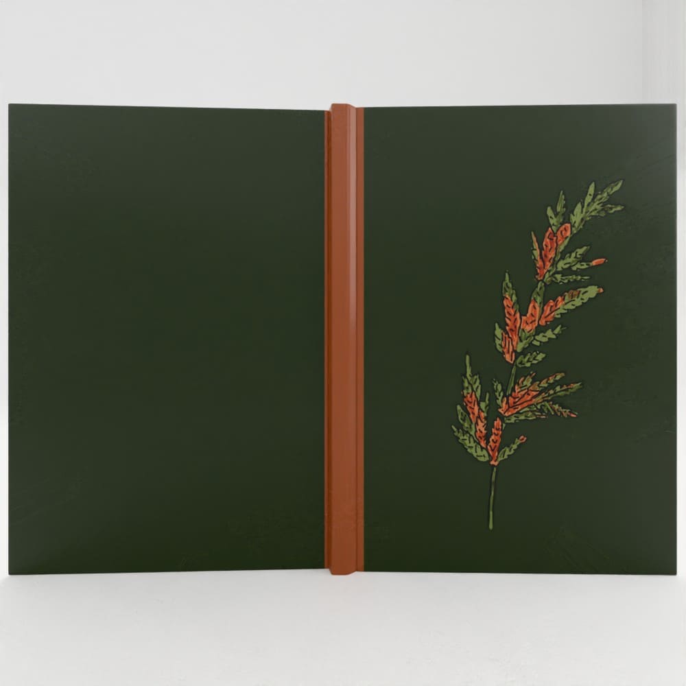 Carnet relié personnalisé et écoresponsable.