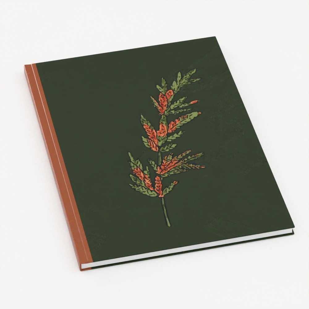 Carnet relié personnalisé et écoresponsable.