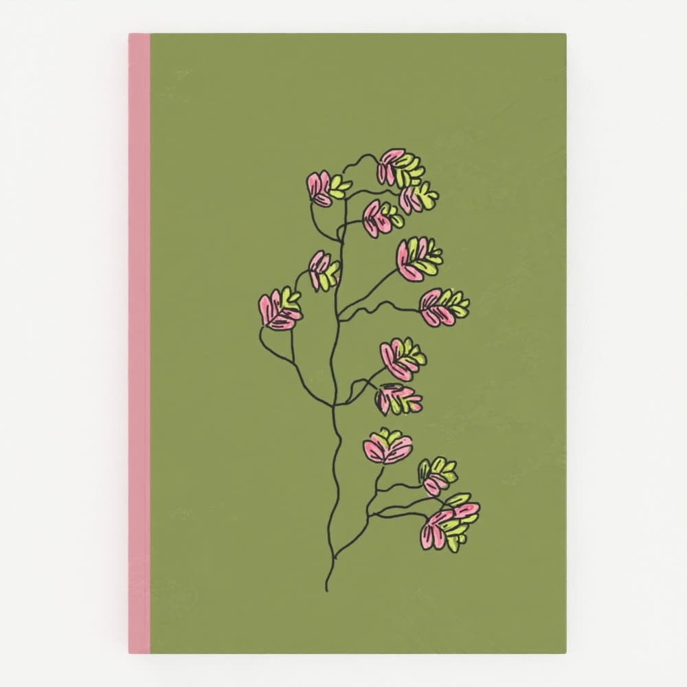 Carnet relié personnalisé et écoresponsable.